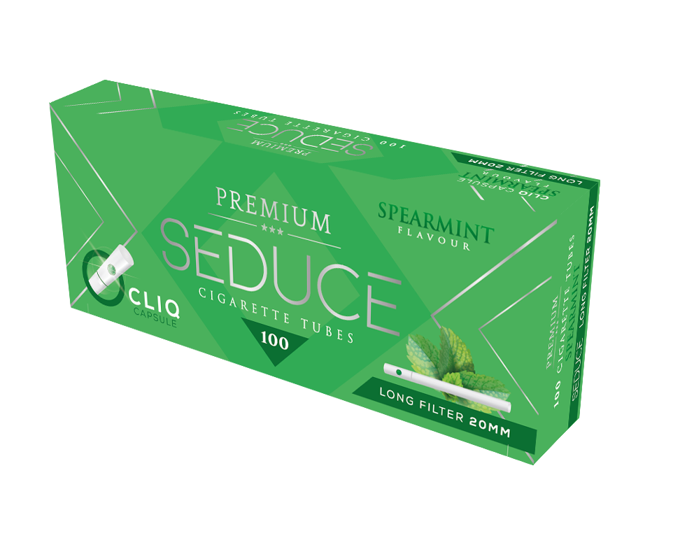 Spearmint Click Empty Cigarette Paper Tubes with Filter 20mm